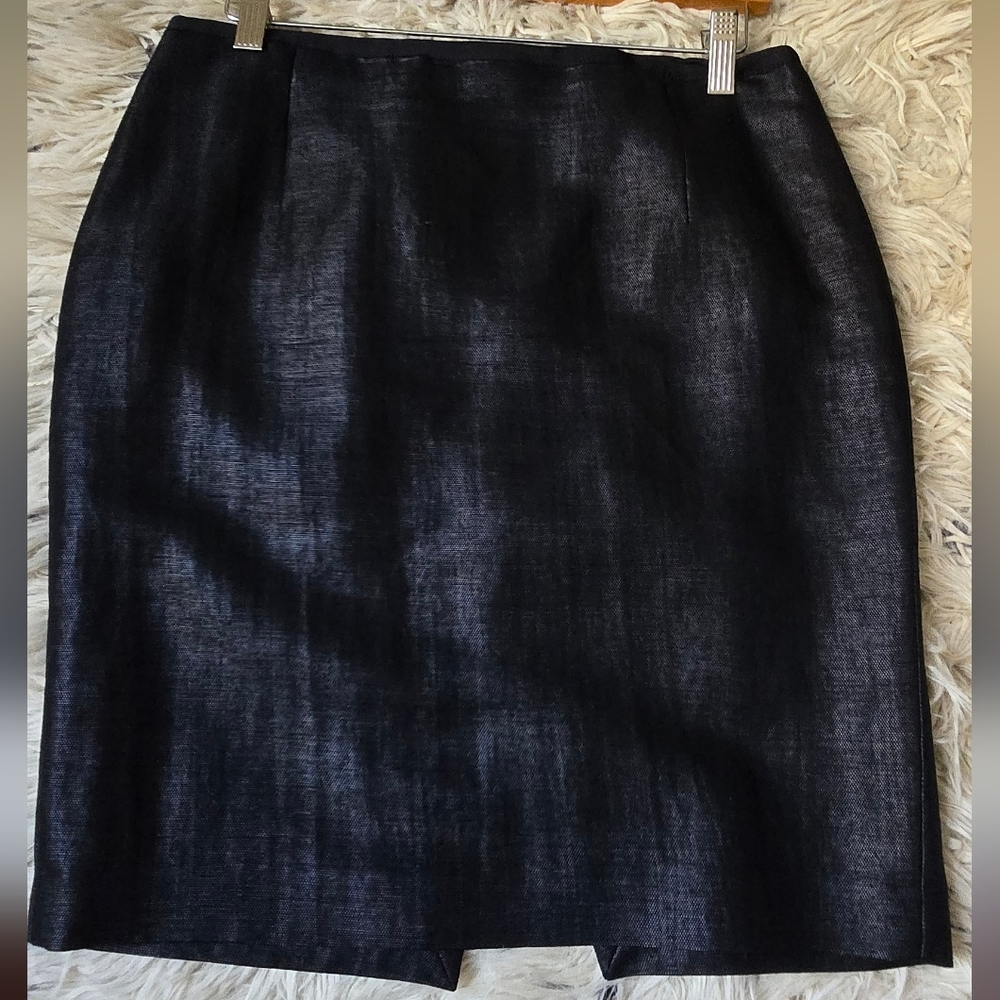 Gorgeous Elie Tahari 8 Linen Blend Black Mini Skirt Size 6